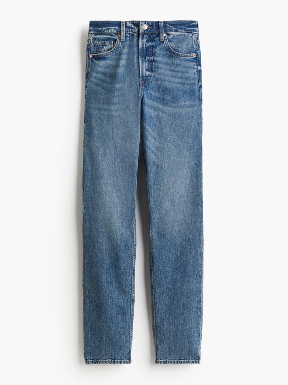 H&M Classic High-Rise Straight Women's Jeans - Blue